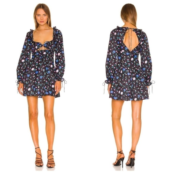 FOR LOVE AND LEMONS Lexy Long Sleeve Mini Dress - Picture 2 of 6